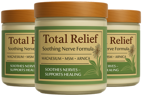Total Relief Magnesium Cream - 3 Jars Package