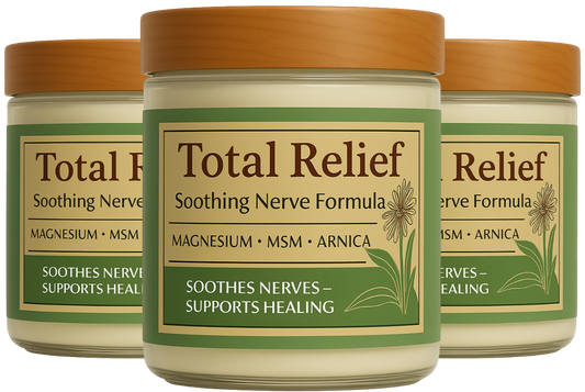 Total Relief Magnesium Cream - 3 Jars Package