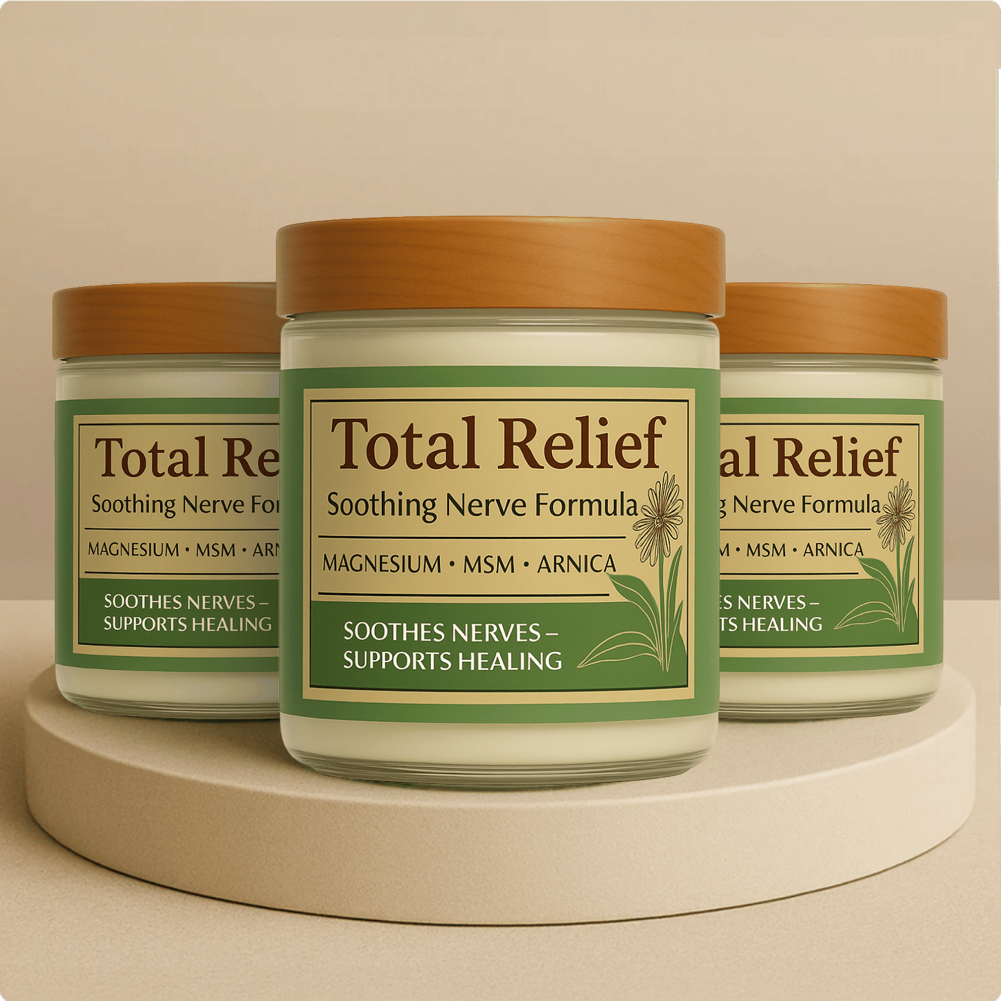 Total Relief Magnesium Cream - 1 Jar Package